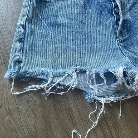 Agolde Parker denim shorts sz 24 - Picture 5 of 7